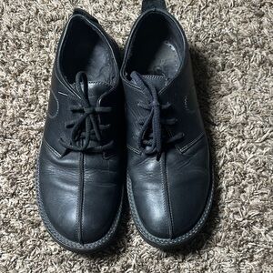 Ecco Men's Black Leather Oxfords Comfort Shoes Size 12